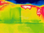 Wärmebild einer nacherwärmten Silage