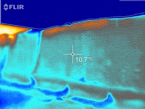 Image thermique d'un ensilage hygiéniquement correct sans échauffement